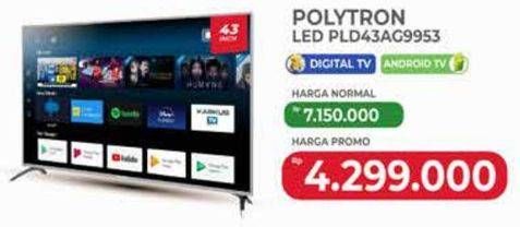 Promo Harga Polytron LED Android TV  43  - Yogya