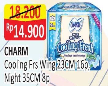 Promo Harga CHARM Extra Comfort Cooling Fresh  - Alfamart