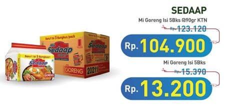 Promo Harga Sedaap Mie Goreng Original per 5 pcs 90 gr - Hypermart