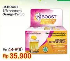 Promo Harga IMBOOST Effervescent with Vitamin C Orange 8 pcs - Indomaret