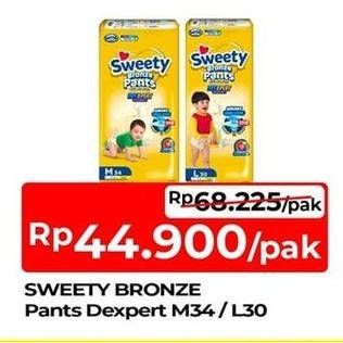 Promo Harga Sweety Bronze Pants Dry X-Pert L30, M34 30 pcs - TIP TOP
