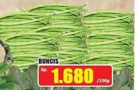 Promo Harga Buncis per 100 gr - Hari Hari