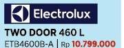 Promo Harga Electrolux ETB4600B-A Lemari Es Ultimate Taste  - COURTS