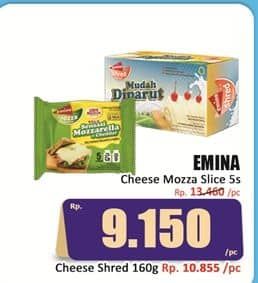 Promo Harga Emina Cheese Slice Mozza 75 gr - Hari Hari