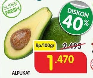 Promo Harga Alpukat per 100 gr - Superindo