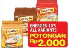 Promo Harga ENERGEN Cereal Instant All Variants per 10 sachet - Hypermart