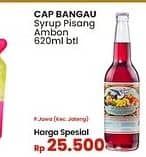 Promo Harga Cap Bangau Syrup Pisang Ambon 620 ml - Indomaret