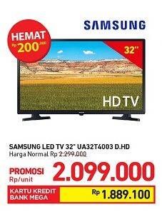 Promo Harga SAMSUNG UA32T4003 | LED TV 32"  - Carrefour