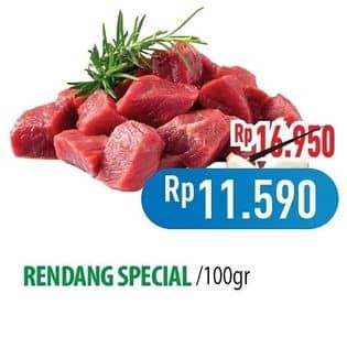 Promo Harga Daging Rendang Sapi Special per 100 gr - Hypermart