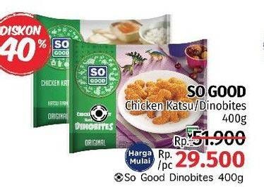 Promo Harga SO GOOD Chicken Nugget /Chicken Katsu 400gr  - LotteMart