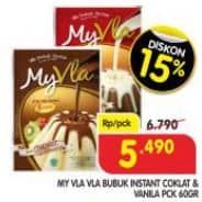 Promo Harga My Vla Vla Pudding Vanilla, Coklat 60 gr - Superindo