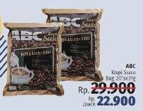 Promo Harga ABC Kopi per 20 pcs 31 gr - LotteMart