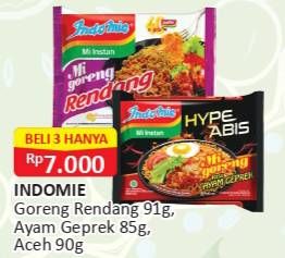 Promo Harga INDOMIE Mi Goreng Aceh, Rendang 90 gr - Alfamart