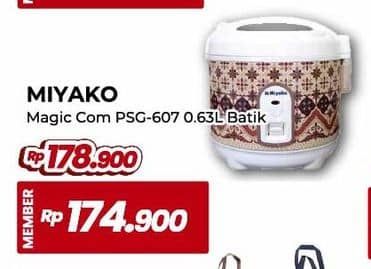 Promo Harga Miyako PSG 607 Batik Rice Cooker  - Yogya