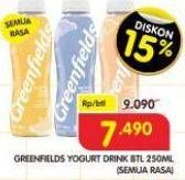 Promo Harga Greenfields Yogurt Drink All Variants 250 ml - Superindo