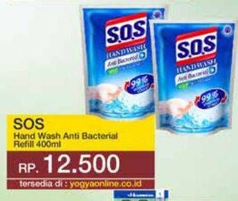 Promo Harga SOS Hand Soap Anti Bacterial 400 ml - Yogya