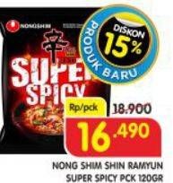 Promo Harga NONGSHIM Noodle Super Spicy 120 gr - Superindo