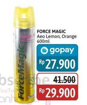 Promo Harga Force Magic Insektisida Spray Lemon, Orange 600 ml - Alfamidi