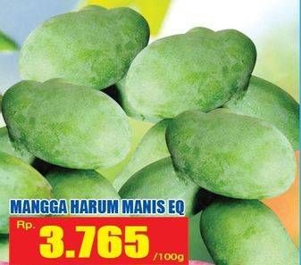 Promo Harga Mangga Harum Manis EQ per 100 gr - Hari Hari