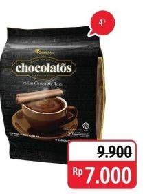 Promo Harga Chocolatos Chocolate Bubuk per 4 sachet - Alfamidi