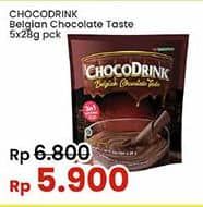Promo Harga Choco Drink Belgian Chocolate Taste per 5 sachet 28 gr - Indomaret