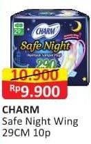 Promo Harga Charm Safe Night Wing 29cm 10 pcs - Alfamart