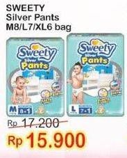 Promo Harga Sweety Silver Pants M8+1, L7+1, XL6+1  - Indomaret