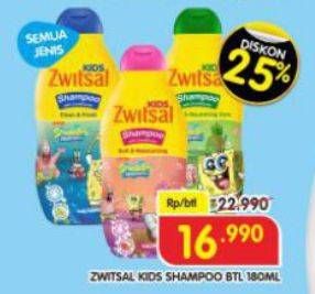 Promo Harga Zwitsal Kids Shampoo All Variants 180 ml - Superindo