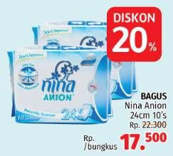 Promo Harga BAGUS NINA Anion 24cm 10 pcs - LotteMart