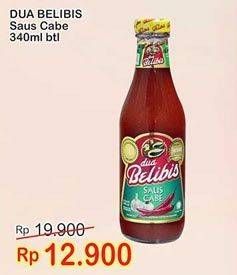 Promo Harga DUA BELIBIS Saus Cabe 340 ml - Indomaret