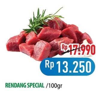 Promo Harga Daging Rendang Sapi Special per 100 gr - Hypermart