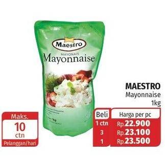 Promo Harga MAESTRO Mayonnaise 1 kg - Lotte Grosir