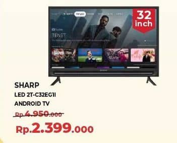 Promo Harga Sharp TV with Google Assistant 2T-C32EG1i  - Yogya