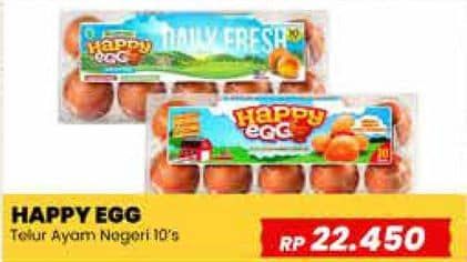 Promo Harga Happy Egg Telur Ayam Negeri 10 pcs - Yogya