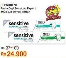 Promo Harga PEPSODENT Pasta Gigi Sensitive Expert All Variants 100 gr - Indomaret