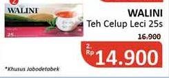 Promo Harga Walini Teh Celup Lychee Tea Classic Dengan Amplop 25 pcs - Alfamidi