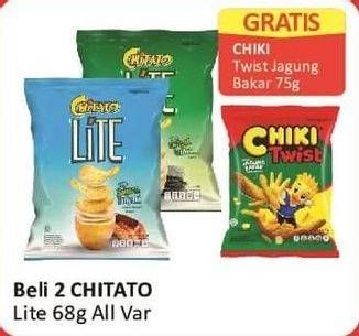 Promo Harga Chitato Lite Snack Potato Chips All Variants 68 gr - Alfamart
