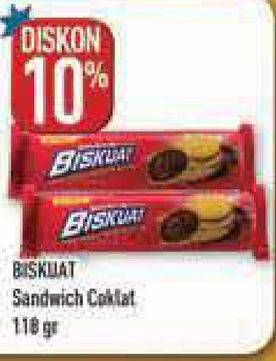 Promo Harga BISKUAT Sandwich Choco 118 gr - Hypermart