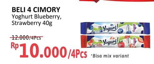 Promo Harga Cimory Yogurt Stick Blueberry, Strawberry 40 gr - Alfamidi