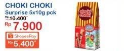 Promo Harga CHOKI-CHOKI Coklat Chococashew Surprise Pack per 5 pcs 10 gr - Indomaret