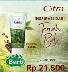 Promo Harga CITRA Light Body Lotion Cocoa 180 ml - Indomaret