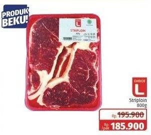 Promo Harga CHOICE L Striploin 800 gr - Lotte Grosir