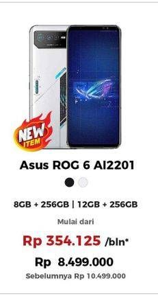 Promo Harga Asus ROG 6 AI2201 8GB + 256GB, 12GB + 256GB  - Erafone