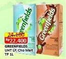 Promo Harga Greenfields UHT Low Fat, Choco Malt 1000 ml - Alfamart