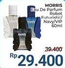Promo Harga MORRIS Eau De Parfum Robot Futuristic, Navy, Robot VIP 60 ml - Alfamidi