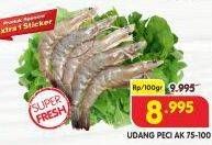 Promo Harga Udang Peci AK 75-100 per 100 gr - Superindo