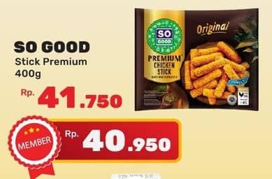 Promo Harga So Good Chicken Stick Premium 400 gr - Yogya