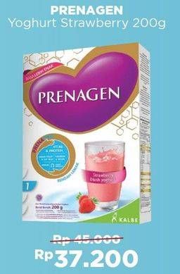 Promo Harga PRENAGEN Yoghurt Strawberry 200 gr - Alfamart