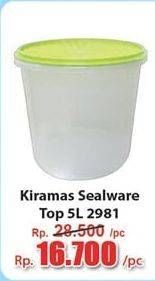 Promo Harga KIRAMAS Sealware Top 5lt 2981  - Hari Hari