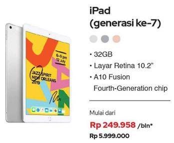 Promo Harga APPLE iPad 7th Gen  - Erafone